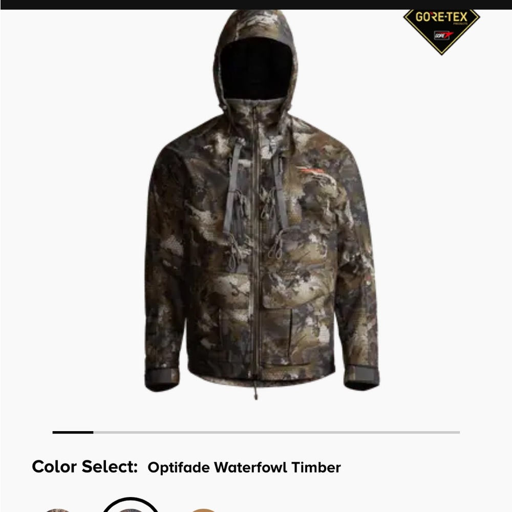 NWT-Sitka Hudson jacket-Optifade Waterfowl Timber
Brand New!!
Size-Large Tall